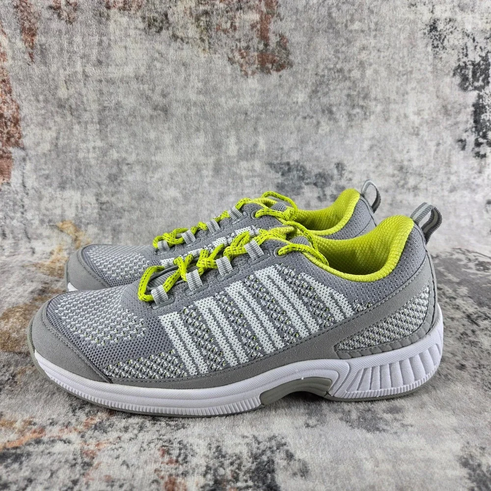 Orthofeet Coral 987 Shoes Womens 9.5 D Wide Grey Orthopedic Comfort Walking